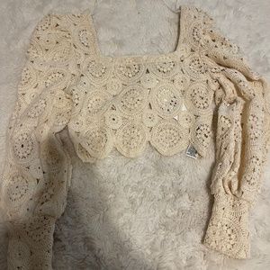 Zara crochet crop top